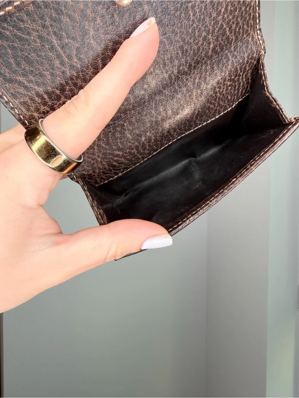 Vintage Gucci GG Monogram Horsebit Compact Bifold Wallet